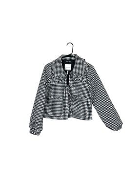 Avec les filles gingham quilted jacket size small coquette
